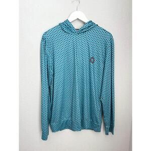 Phish Section 119 Blue‎ Donut UPF 4-Way Stretch Quick Dry Fishing Shirt Sz S